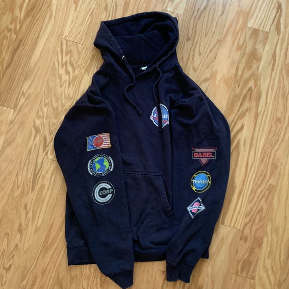 Logic Space Patches NASA-Inspirer Logo Hoodir